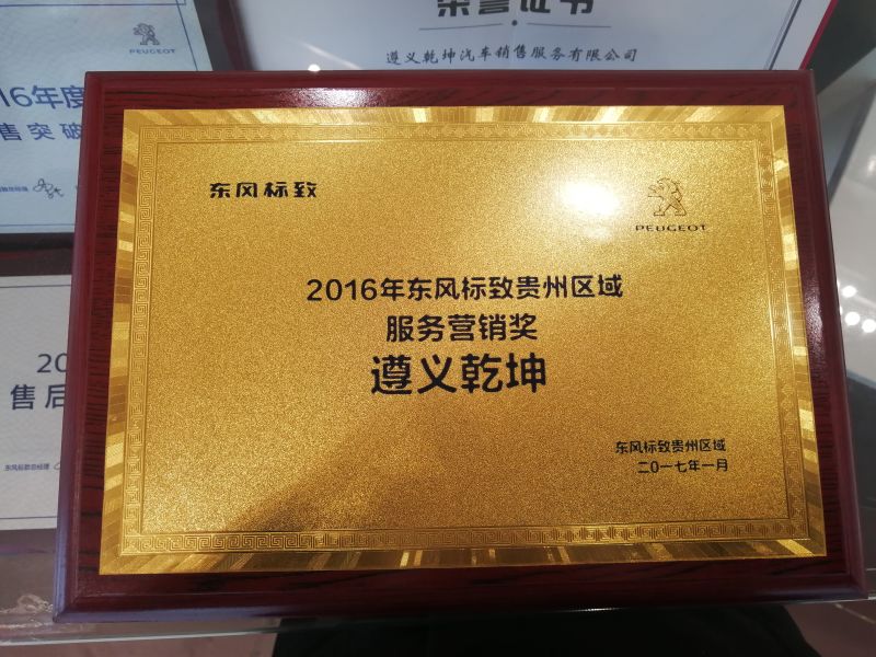 东风标致服务营销奖